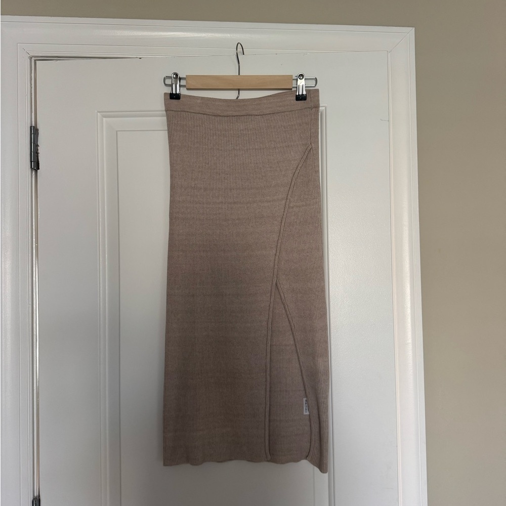 Emory Park Beige Pencil Skirt